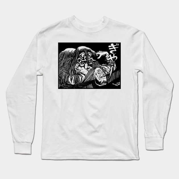 GeGeGe No Kitaro - Ox Demon Long Sleeve T-Shirt by retroworldkorea